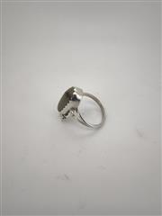 Bisbee Turquoise Unisex Silver & Stone Ring 925 Silver 5.82g